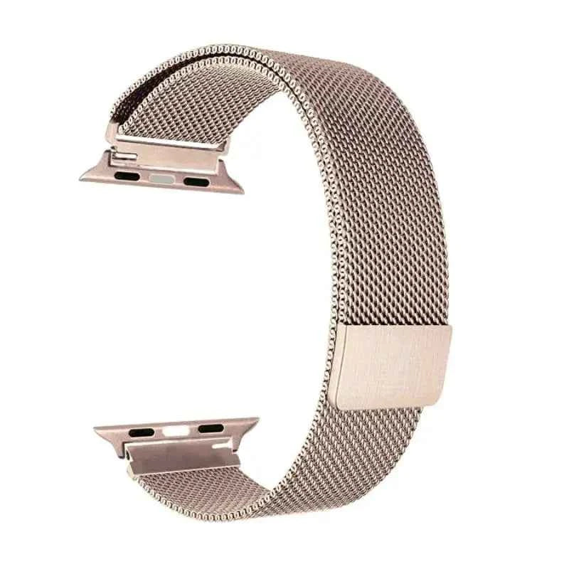 Pale Rose | Apple Watch Milanese Magnetic Loop Strap | Stainless Steel Band | 42mm / 44mm / 45mm Zmhud