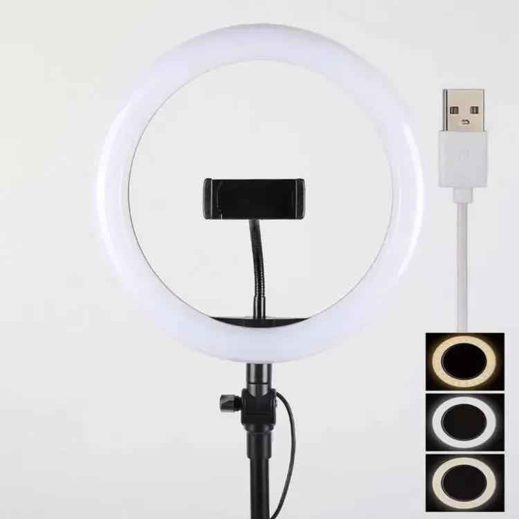 26 CM selfie LED Ring Light With Ball Head Mobile Holder 3 Colour Brightness with Dimm full option - Zmhud