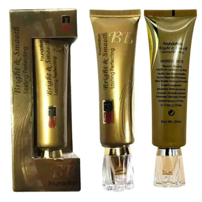 BB Makeup Foundation Bright & Smooth BB Cream 35ml Waterproof Long-Lasting Natural Coverage for Flawless Skin Zmhud