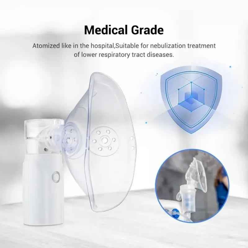 Portable Rechargeable Nebulizer Machine Asthma Inhaler 0.5L for Kids and Adults Zmhud