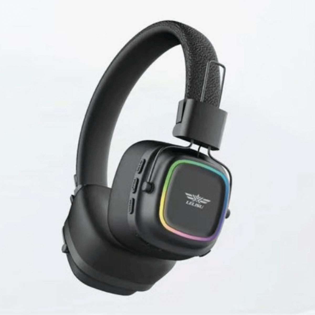 Lelisu LS-258 Wireless Stereo Headphones | Bluetooth 5.4 Over-Ear Headset with Type-C Charging & LED Lights Zmhud