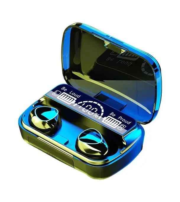 M10 Damix V 5.3 Bluetooth Wireless Earbuds with LED Display, Touch Control, and Long Battery Life Zmhud