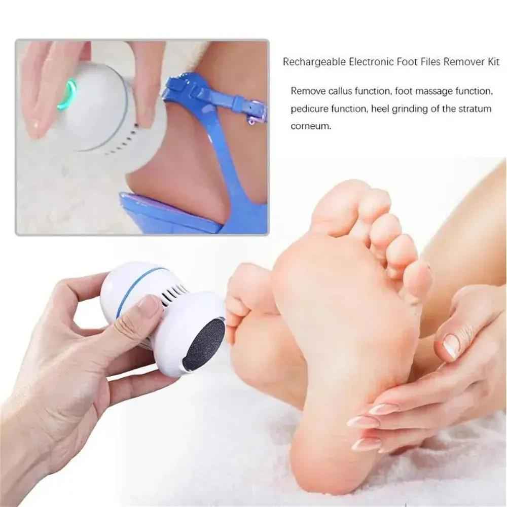Electric Foot Grinder Foot Callus Remover Rechargeable Foot Files Clean Machine Feet Care Tools for Exfoliator Pedicure Device - Zmhud