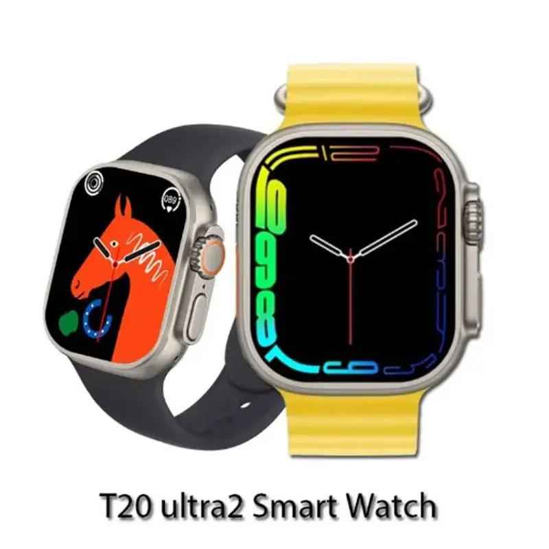 T20 ultra2 with 4 Strap Series 9 Gesture Operation Bluetooth Call Smartwatch Wireless Charging HD Big Screen Fitness Watch - Zmhud