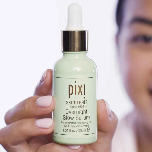 Pixi Overnight Glow Serum 30ml Exfoliating Brightening Serum with 10% Glycolic Acid and Vitamins Zmhud