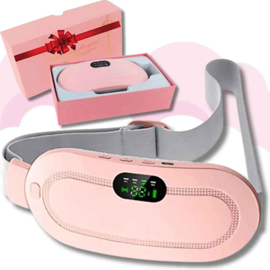 Digital Period Heating Pad & Vibrating Belt | 3 Heat Levels, 4 Massage Modes – Fast Relief for Menstrual Cramps Zmhud
