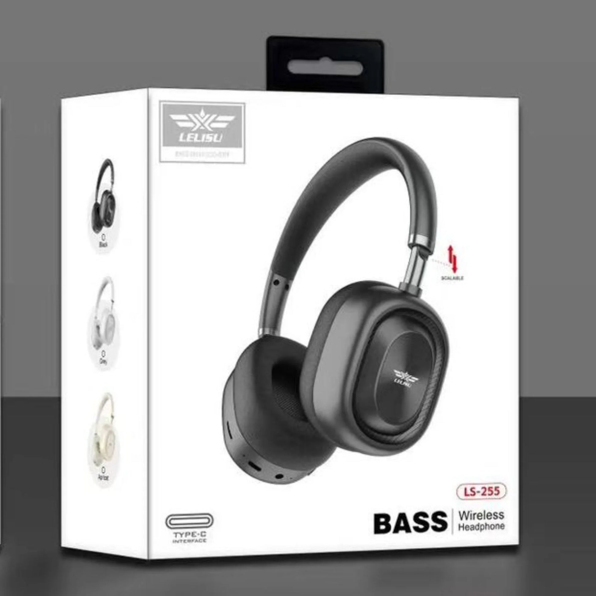 Lelisu LS-255 Bass Wireless Headphones | Bluetooth Over-Ear Headset with Type-C Interface Zmhud