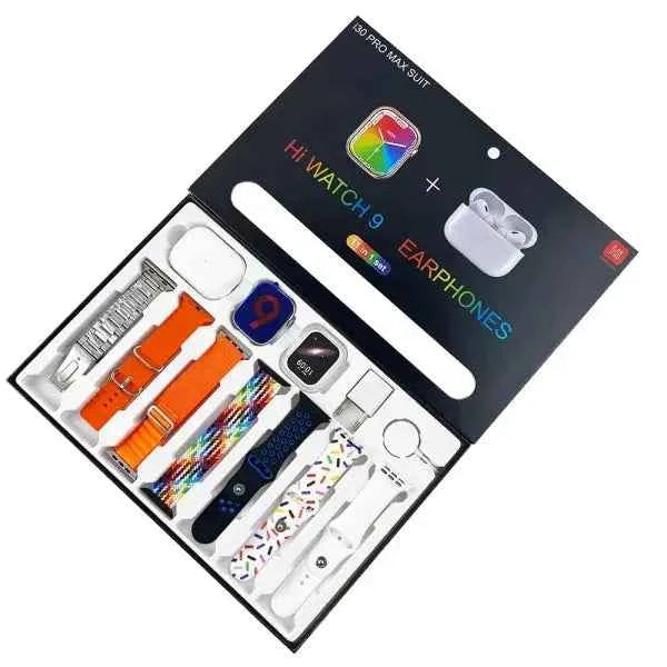 i30 Pro Max Suit Smart Watch & Earbuds Combo | 11-in-1 Multifunctional Device Zmhud