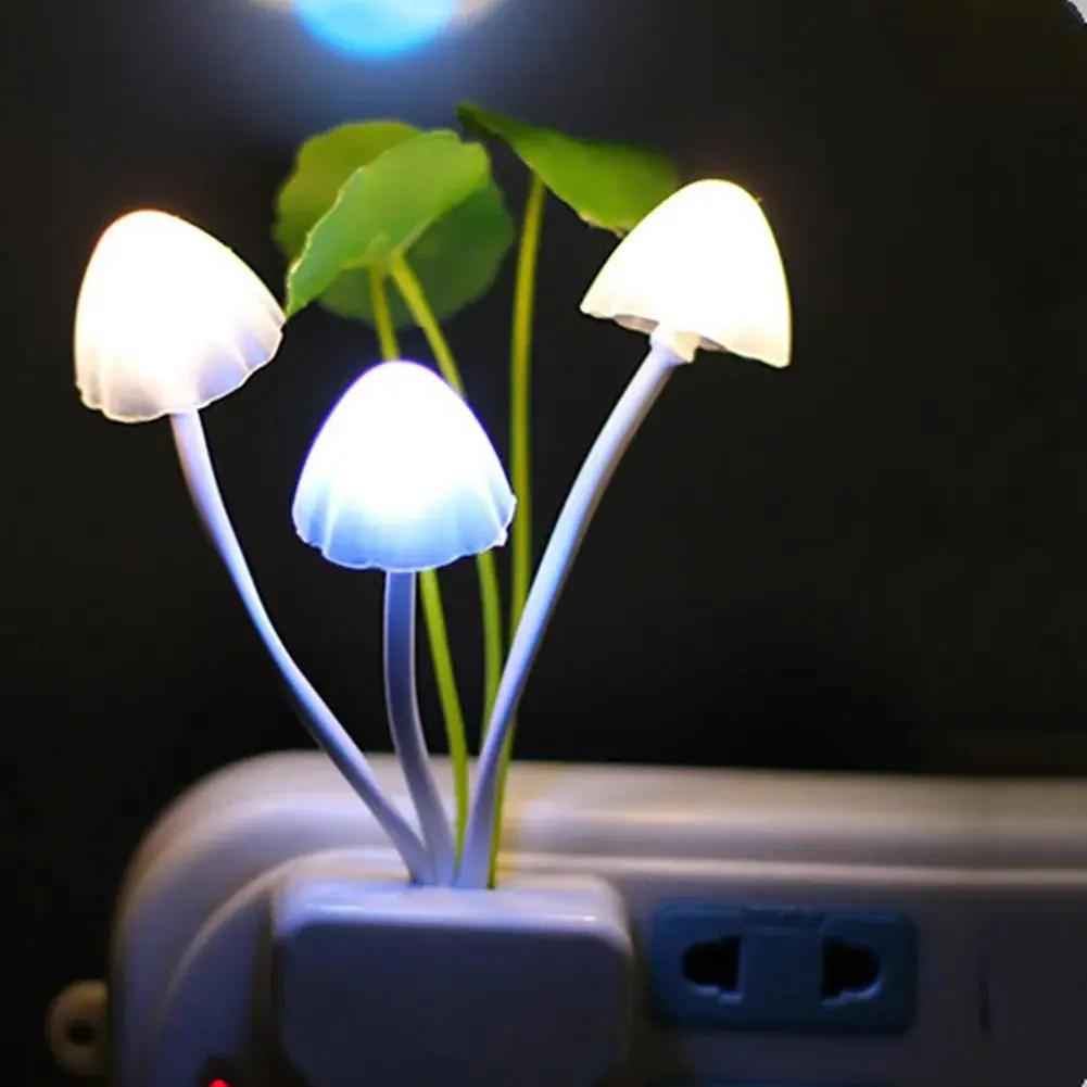 Mushroom Wall Light-control Sensor Night Light Induction Dream Fung Mushroom Lamp Home Bedroom Decoration - Zmhud