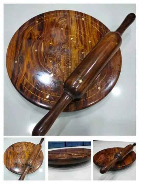 SHEESHAM WOODEN CHAKLA BELON SET - Zmhud